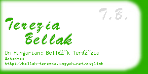 terezia bellak business card